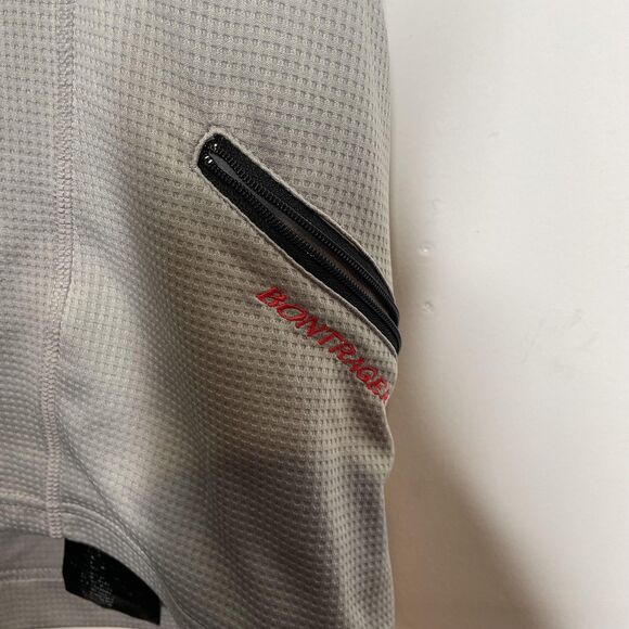 Bontrager Cycling Shirt Men 2XL Gray Black Jersey Quarter Zip Pocket Athletic - Picture 4 of 10